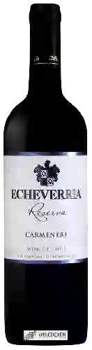 Winery Echeverría - Reserva Carmenère