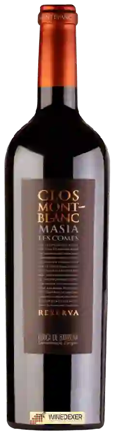 Clos Mont-Blanc - Masia Les Comes Reserva Clos Mont-Blanc - Masia Les Comes Reserva