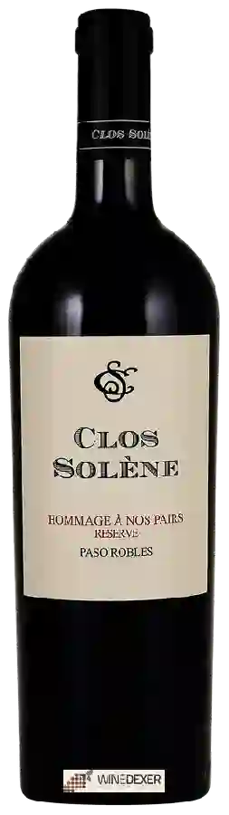 Winery Clos Solène - Hommage à Nos Pairs Reserve