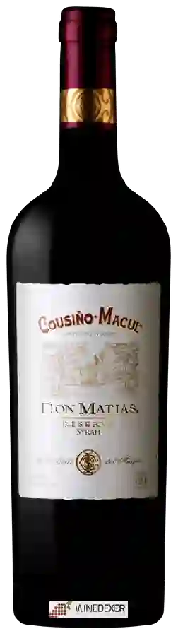 Winery Cousiño-Macul - Don Matias Reserva Syrah Winery Cousiño-Macul - Don Matias Reserva Syrah