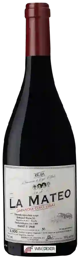 Winery D. Mateos - La Mateo Garnacha Cepas Viejas Winery D. Mateos - La Mateo Garnacha Cepas Viejas