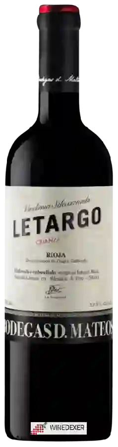 Winery D. Mateos - Letargo Crianza Winery D. Mateos - Letargo Crianza