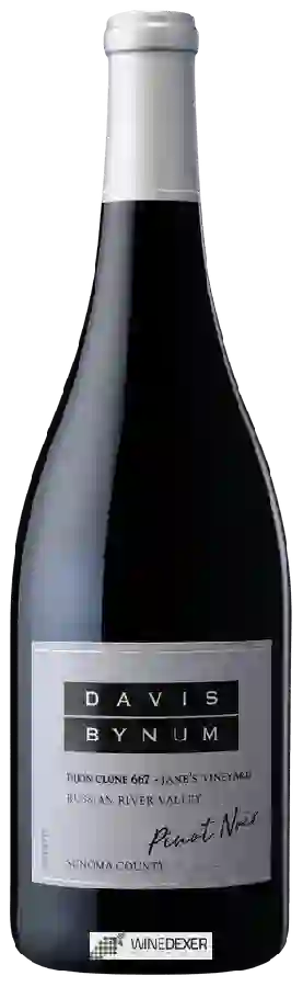Winery Davis Bynum - Dijon Clone 667 Jane's Vineyard Pinot Noir Winery Davis Bynum - Dijon Clone 667 Jane's Vineyard Pinot Noir