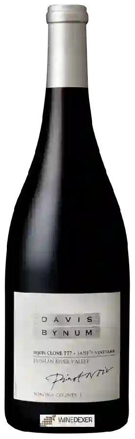 Winery Davis Bynum - Dijon Clone 777 Jane's Vineyard Pinot Noir Winery Davis Bynum - Dijon Clone 777 Jane's Vineyard Pinot Noir