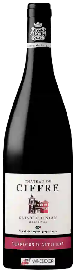 Chateau de Ciffre - Terroirs d'Altitude Saint-Chinian Chateau de Ciffre - Terroirs d'Altitude Saint-Chinian