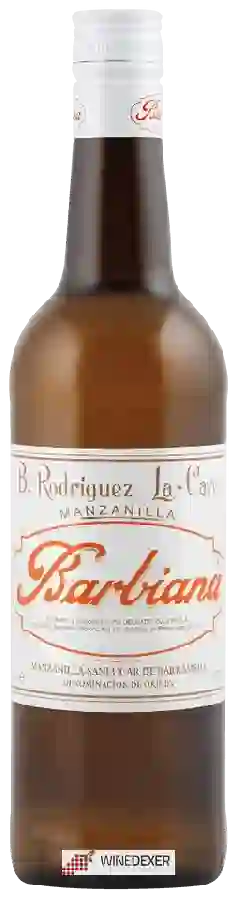 Winery Delgado Zuleta - B.Rodríguez La-Cave Manzanilla Barbiana Winery Delgado Zuleta - B.Rodríguez La-Cave Manzanilla Barbiana
