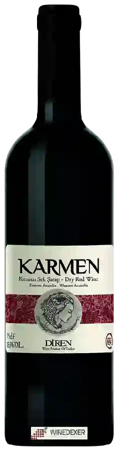 Winery Diren - Karmen Kirmizi Sek Şarap Winery Diren - Karmen Kirmizi Sek Şarap