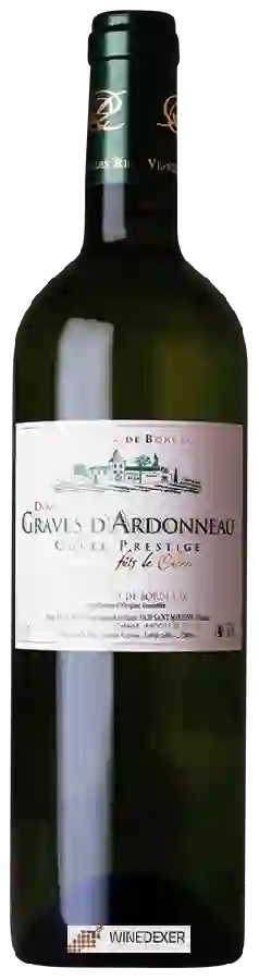 Domaine des Graves d'Ardonneau - Cuvée Prestige Blaye Côtes de Bordeaux Blanc Domaine des Graves d'Ardonneau - Cuvée Prestige Blaye Côtes de Bordeaux Blanc