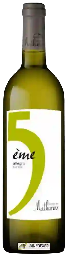 Domaine des Mathurins - 5Ème Allegro Blanc Domaine des Mathurins - 5Ème Allegro Blanc