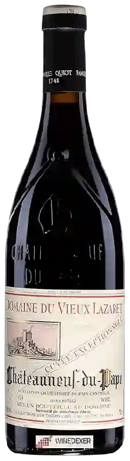 Domaine du Vieux Lazaret - Cuvée Exceptionnelle Châteauneuf-du-Pape Domaine du Vieux Lazaret - Cuvée Exceptionnelle Châteauneuf-du-Pape
