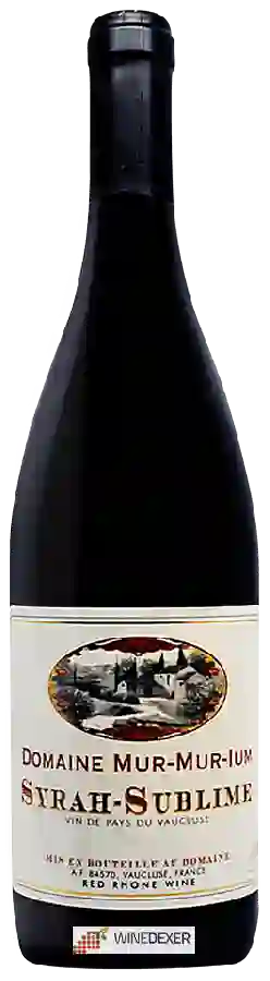 Domaine Le Mur-Mur-Ium - Syrah - Sublime Vin De Pays Du Vaucluse