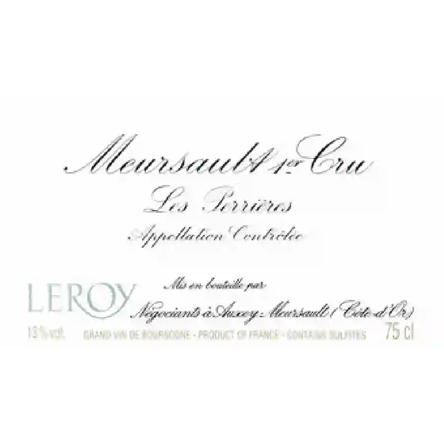 Winery Leroy - Meursault Perrières