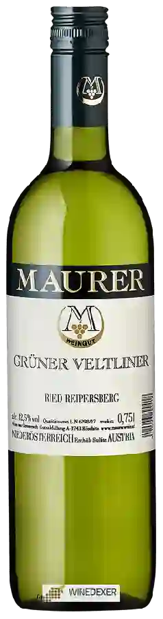 Winery Maurer - Grüner Veltliner Ried Reipersberg