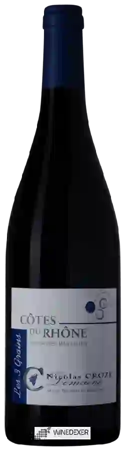 Domaine Nicolas Croze - Les 3 Grains Côtes-du-Rhône Rouge Domaine Nicolas Croze - Les 3 Grains Côtes-du-Rhône Rouge