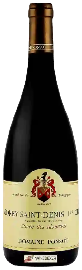 Domaine Ponsot - Morey-Saint-Denis Premier Cru Cuvée des Alouettes Domaine Ponsot - Morey-Saint-Denis Premier Cru Cuvée des Alouettes