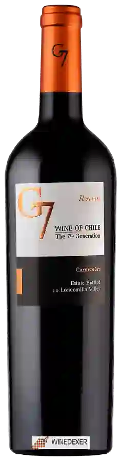 Winery The 7th Generation - G7 - Reserva Carménère