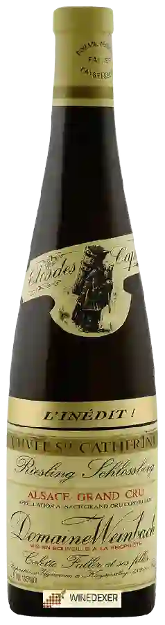 Domaine Weinbach - Clos des Capucins Cuvée Sainte Catherine L'Inédit Riesling Alsace Grand Cru Schlossberg Domaine Weinbach - Clos des Capucins Cuvée Sainte Catherine L'Inédit Riesling Alsace Grand Cru Schlossberg