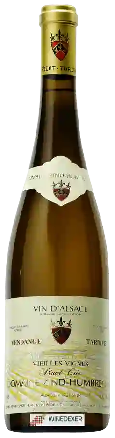 Domaine Zind Humbrecht - Pinot Gris Vieilles Vignes Vendange Tardive Domaine Zind Humbrecht - Pinot Gris Vieilles Vignes Vendange Tardive