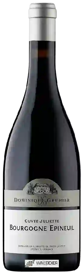 Winery Dominique Gruhier - Domaine de L'Abbaye du Petit Quincy Cuvée Juliette Côte de Grisey Bourgogne Épineuil