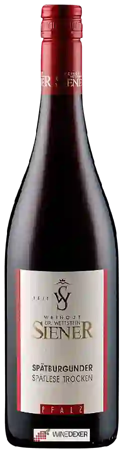 Winery Dr. Wettstein Siener - Spätburgunder Spätlese Trocken