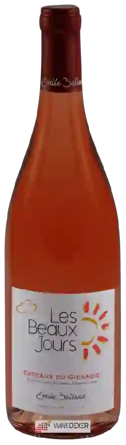 Winery Emile Balland - Les Beaux Jours Coteaux du Giennois Rosé Winery Emile Balland - Les Beaux Jours Coteaux du Giennois Rosé