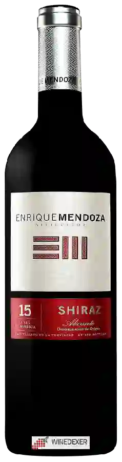 Winery Enrique Mendoza - Shiraz Alicante Winery Enrique Mendoza - Shiraz Alicante