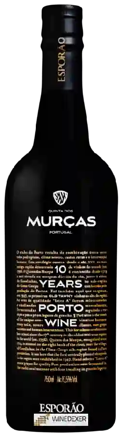 Winery Esporão - Quinta dos Murças 10 Anos Old Tawny Port Winery Esporão - Quinta dos Murças 10 Anos Old Tawny Port