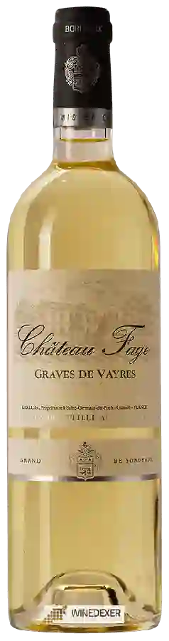 Château Fage - Graves de Vayres Blanc