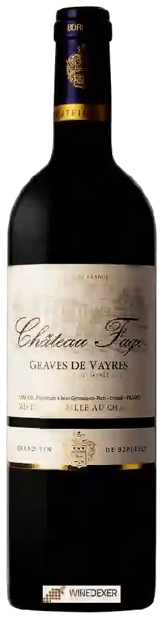 Château Fage - Graves de Vayres Château Fage - Graves de Vayres