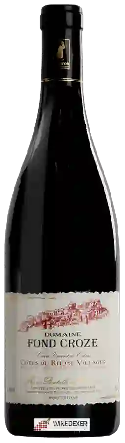 Domaine Fond Croze - Cuvée Vincent de Catari Côtes du Rhône Villages Domaine Fond Croze - Cuvée Vincent de Catari Côtes du Rhône Villages