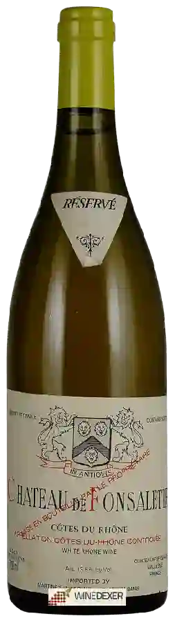Chateau de Fonsalette - Château de Fonsalette Côtes du Rhône Réservé Blanc Chateau de Fonsalette - Château de Fonsalette Côtes du Rhône Réservé Blanc