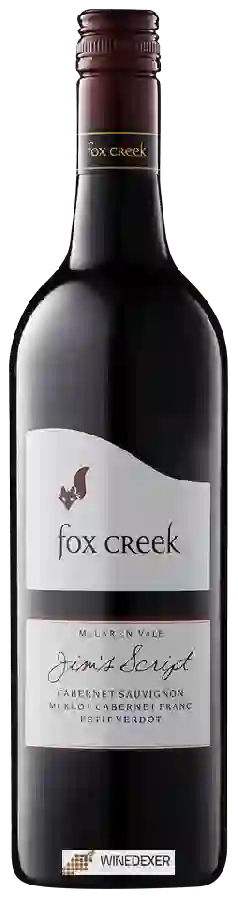 Winery Fox Creek - Cabernet Sauvignon - Merlot - Cabernet Franc - Petit Verdot Jim's Script Winery Fox Creek - Cabernet Sauvignon - Merlot - Cabernet Franc - Petit Verdot Jim's Script