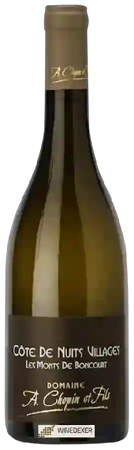 Domaine A. Chopin et Fils - Côte de Nuits Villages 'Les Monts de Boncourt' Blanc Domaine A. Chopin et Fils - Côte de Nuits Villages 'Les Monts de Boncourt' Blanc