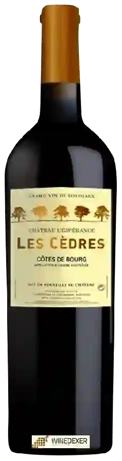 Château l'Espérance - Les Cèdres Côtes de Bourg Château l'Espérance - Les Cèdres Côtes de Bourg