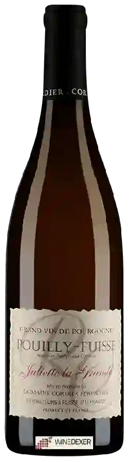 Domaine Cordier Père & Fils - Juliette la Grande Pouilly-Fuissé Domaine Cordier Père & Fils - Juliette la Grande Pouilly-Fuissé