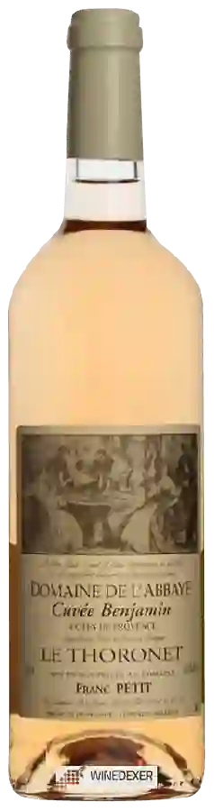 Domaine de L'Abbaye - Franc Petit - Cuvée Benjamin Côtes de Provence Rosé Domaine de L'Abbaye - Franc Petit - Cuvée Benjamin Côtes de Provence Rosé