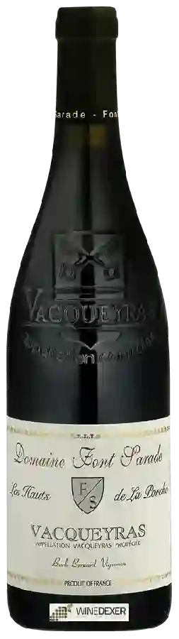 Domaine Font Sarade - Les Hauts de la Ponche Vacqueyras Domaine Font Sarade - Les Hauts de la Ponche Vacqueyras