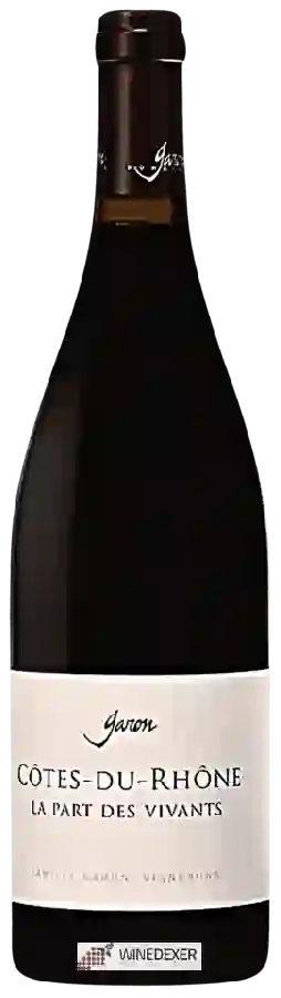 Domaine Garon - Côtes-du-Rhône La Part Des Vivants Domaine Garon - Côtes-du-Rhône La Part Des Vivants