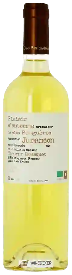 Winery Thierry Bousquet - Plaisir d'automne le Clos Benguéres Jurançon Winery Thierry Bousquet - Plaisir d'automne le Clos Benguéres Jurançon