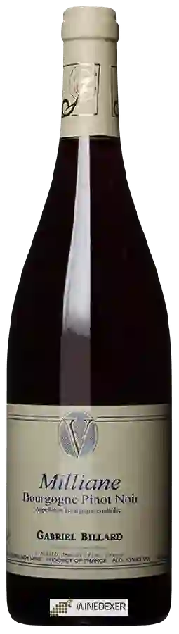 Domaine Gabriel Billard - Milliane Bourgogne Pinot Noir Domaine Gabriel Billard - Milliane Bourgogne Pinot Noir