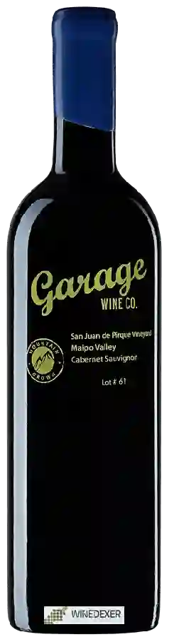 Winery Garage Wine Co - San Juan de Pirque Vineyard Cabernet Sauvignon (Lot ...) Winery Garage Wine Co - San Juan de Pirque Vineyard Cabernet Sauvignon (Lot ...)