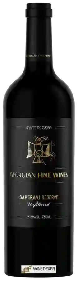 Winery Georgian Fine Wines - Saperavi Reserve Unfiltered