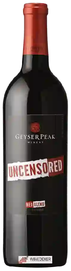 Winery Geyser Peak - Uncensored Red Blend Winery Geyser Peak - Uncensored Red Blend