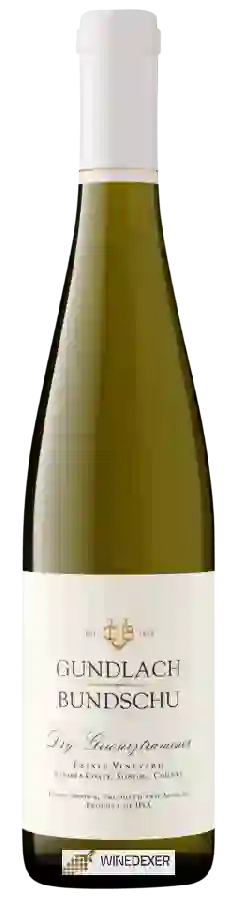 Winery Gundlach Bundschu - Estate Vineyard Dry Gewürztraminer Winery Gundlach Bundschu - Estate Vineyard Dry Gewürztraminer