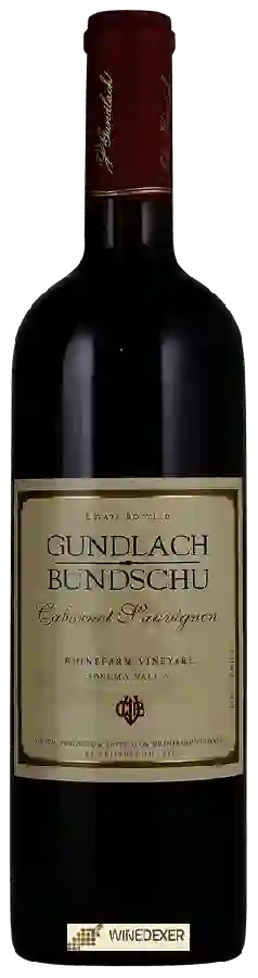 Winery Gundlach Bundschu - Rhinefarm Vineyard Cabernet Sauvignon Winery Gundlach Bundschu - Rhinefarm Vineyard Cabernet Sauvignon