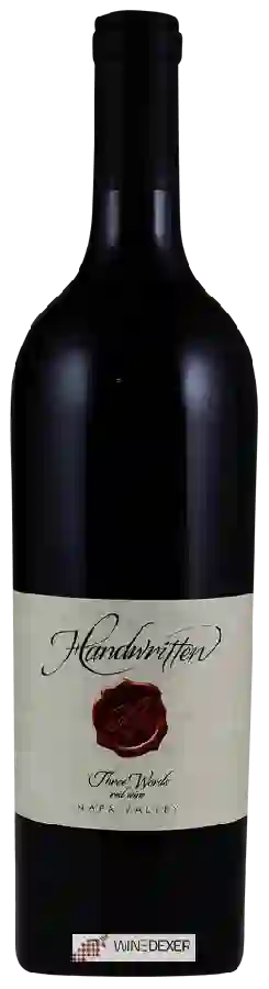 Winery Handwritten - Three Words Red