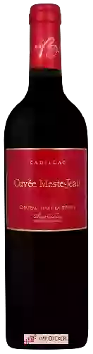 Winery Olivier Cailleux - Château Haut-La Péreyre Cuvée Meste-Jean Cadillac Côtes de Bordeaux