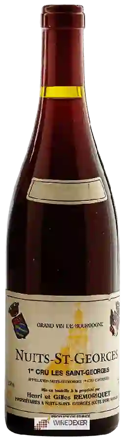 Winery Remoriquet - Nuits-Saint-Georges 1er Cru 'Les Saint Georges' Winery Remoriquet - Nuits-Saint-Georges 1er Cru 'Les Saint Georges'