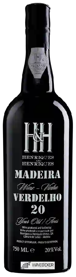 Winery Henriques & Henriques - Verdelho 20 Years Old Madeira Winery Henriques & Henriques - Verdelho 20 Years Old Madeira