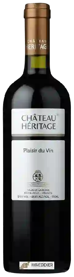 Château Heritage - Plaisir du Vin Rouge